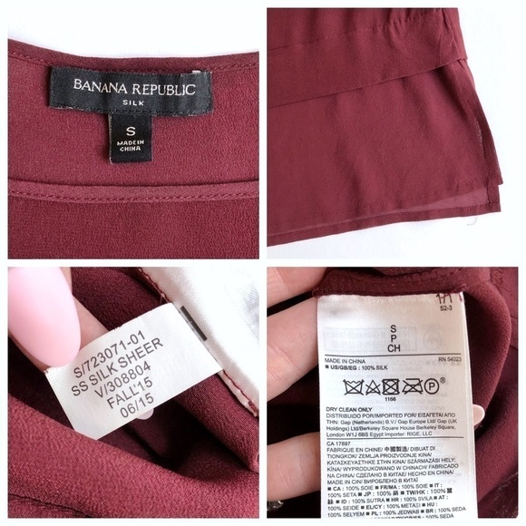 Banana Republic Silk Sheer Panel Top - Picture 7 of 8